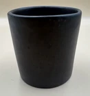 Vintage Haeger Pottery #4025 Black 4.25" Tall Cylinder Planter