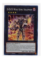 D/D/D Wise King Solomon DOOD-EN043 Super Rare 1st Edition Yugioh NM
