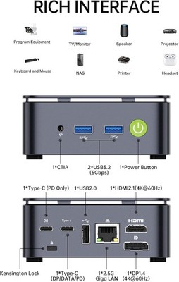 GMKtec ミニPC AMD Ryzen 5 3500U 16GB 256GB Amazon.com: GMKtec Mini PC Intel Core i3-10110U Processor (Beats