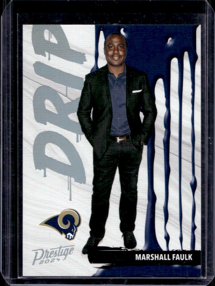 2024 Panini Prestige Marshall Faulk NFL Drip #D-MFK Rams
