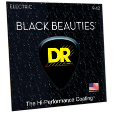 DR Strings BKE-9 Black Beauties Coated Electric Light 9-42