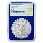 2025-W Burnished $1 American Silver Eagle NGC MS70 ER West Point Star Label