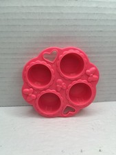 Disney Minnie Mouse Play Kitchen Pink Cupcake Pan Replacement Toy Piece 4"