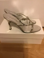 Giuseppe Zanotti Vicini Silver Metal Heel , 37