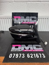 NISSAN JUKE DOOR MIRROR DRIVERS  SIDE OFF SIDE WING 2017 5 DOOR LH IN BLACK
