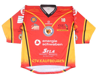 Großes Herren ESV Kaufbeuren (Deutschland) #10, Eishockey Trikot Warrior