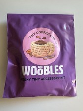 The Woobles Crochet Accessory Kit - Tiny Coffee Cup - NEW SEALED No Hook