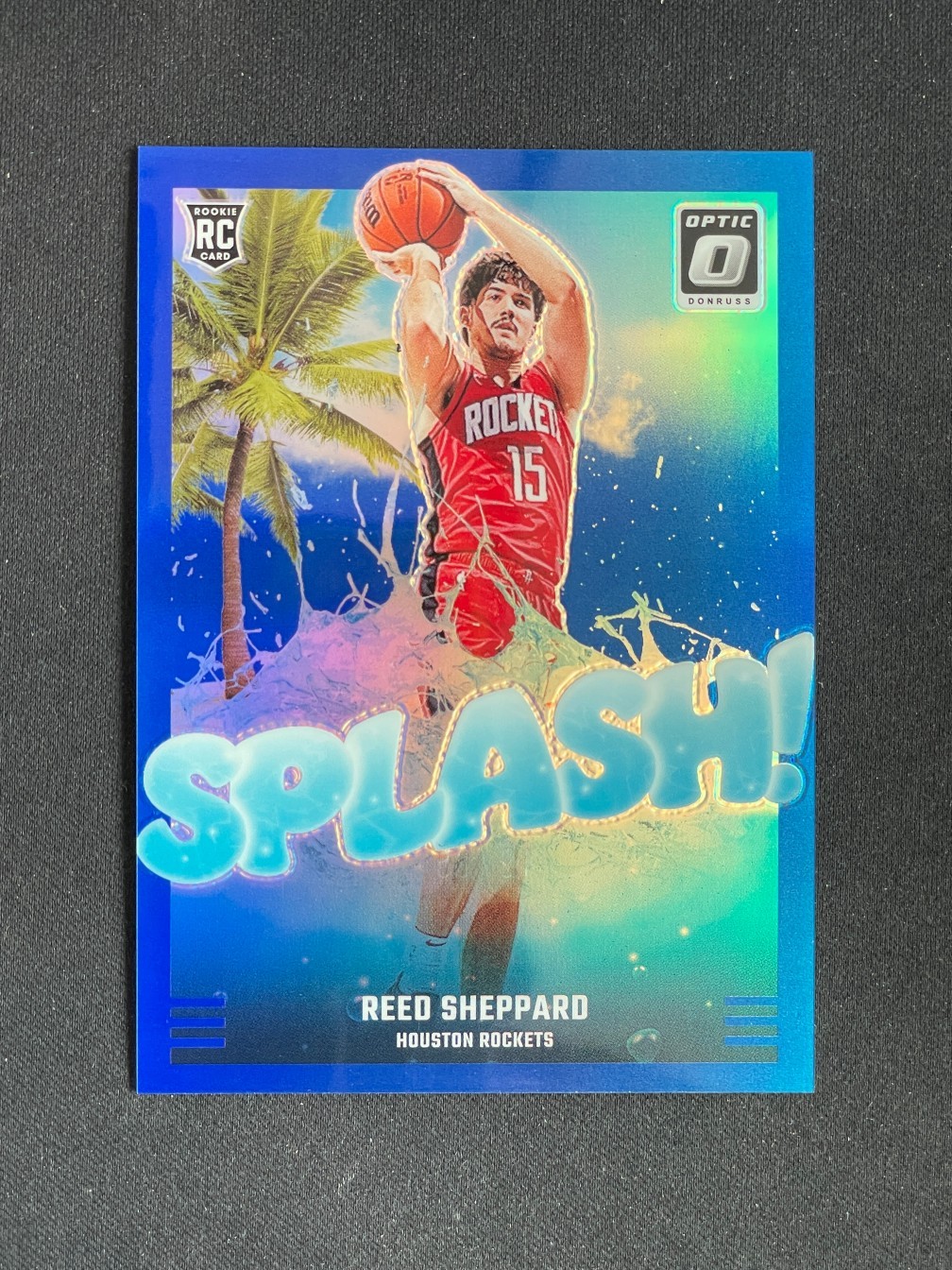 Reed Sheppard 2024-25 Panini Donruss Optic Splash Blue /85 #13