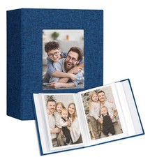 Small Photo Album 4x6 Holds 100 Photos 2 Pack, Mini Baby Memory Photo Album L...