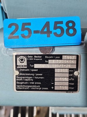 BECKER CENTRIFUGAL BLOWER PUMP SV 5.130 USED