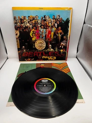Beatles Sgt. Pepper's Lonely Hearts Club Band 1st Press w/insert Vinyl VG- A1/A1