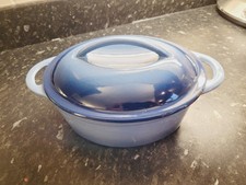 Cast Iron Casserole Dish Ceramic Coated with Lid