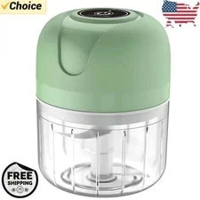 250ml Electric Garlic Chopper | USB Rechargeable Mini Food Processor | Kitchen G