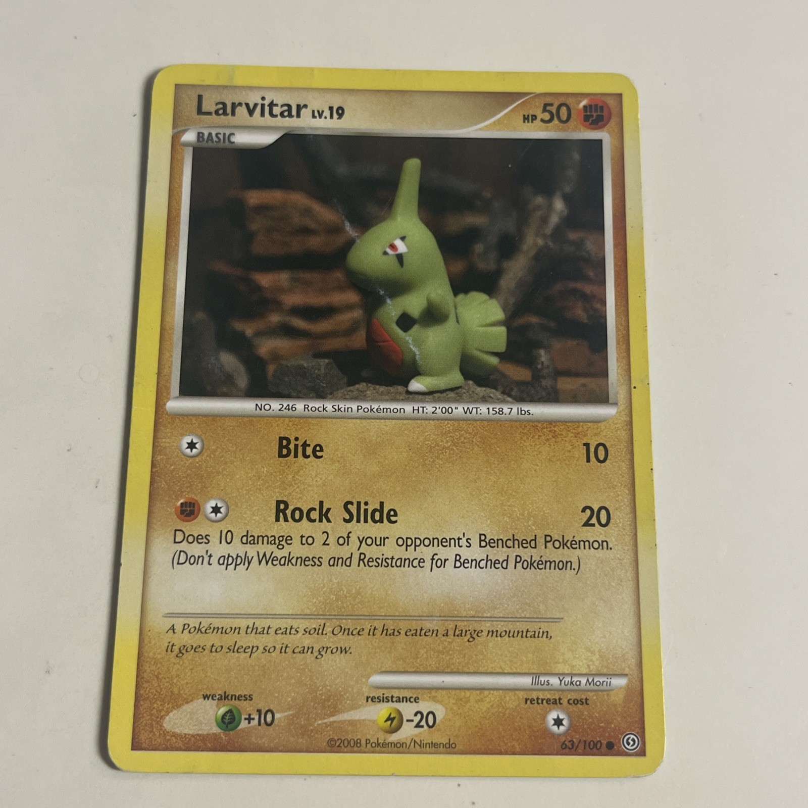 Larvitar 63/100 Stormfront Pokemon TCG