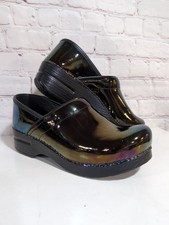 Dansko Professional Clog Sz 38 US 7.5-8 Petrol Patent Women  s