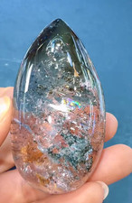 66*36*23mm Natural Rainbow Kmaite Quartz Moving Water Drop Specimens Reiki