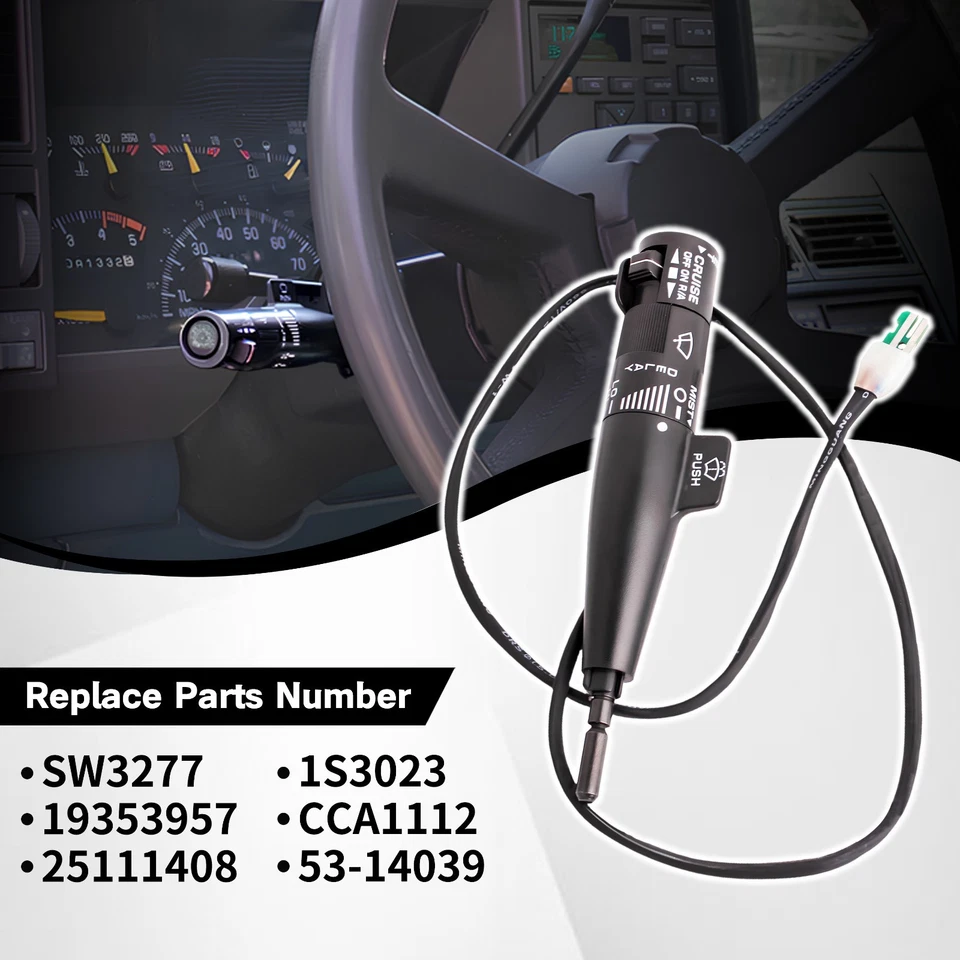 19353957 Turn Signal Combo Lever for 1988-1994 Chevrolet GMC - Image 3 of 4