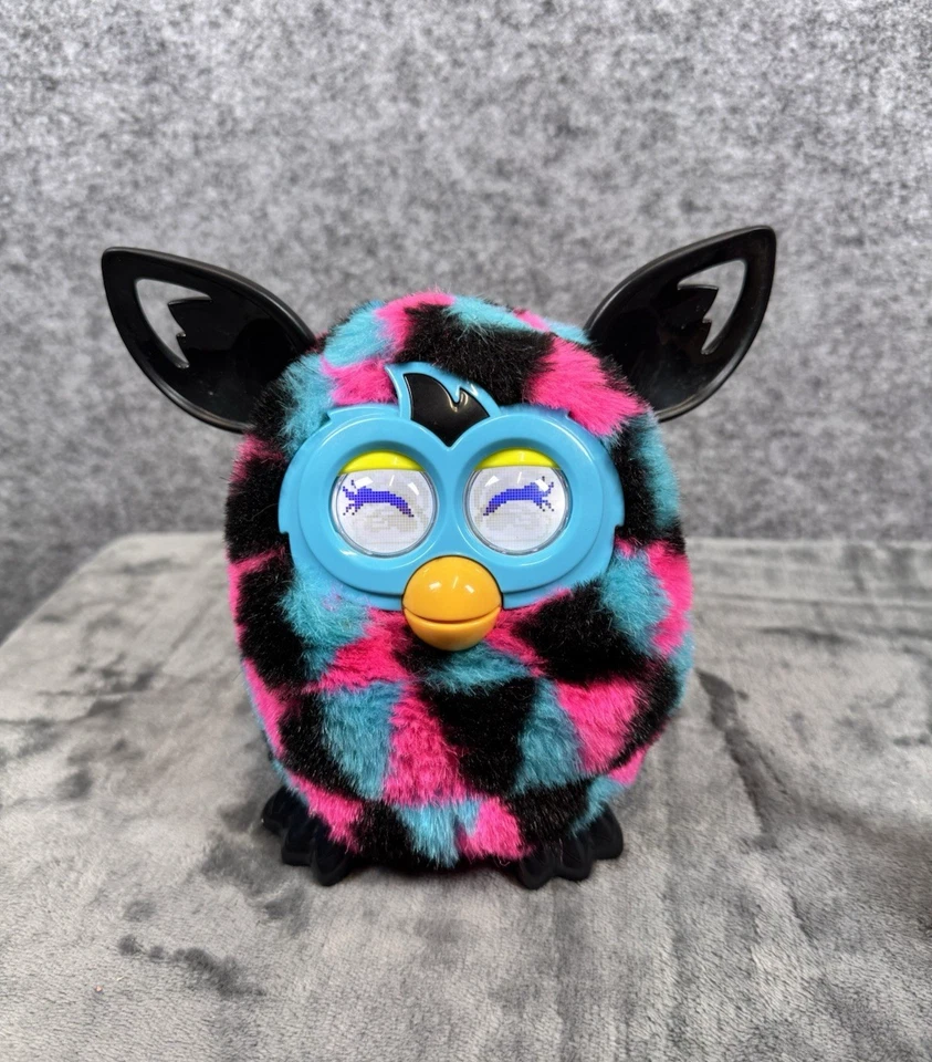 Furby бум треугольники 2012 с соответствующий Furbling 2013 розовый синий черный Hasbro работает - Изображение 3 из 4