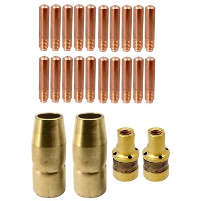 Komplettes MIG Schweißgas Set für Miller M100150 mit Kupfer Kontaktspitzen