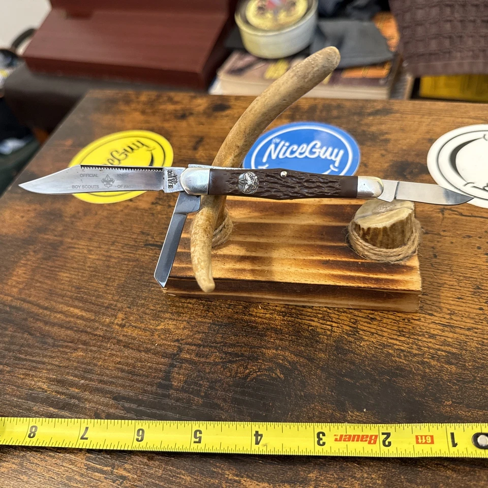 Bear & Sons MGC нож официальный бойскаутов Америки нож очень редкий нож - Изображение 4 из 4