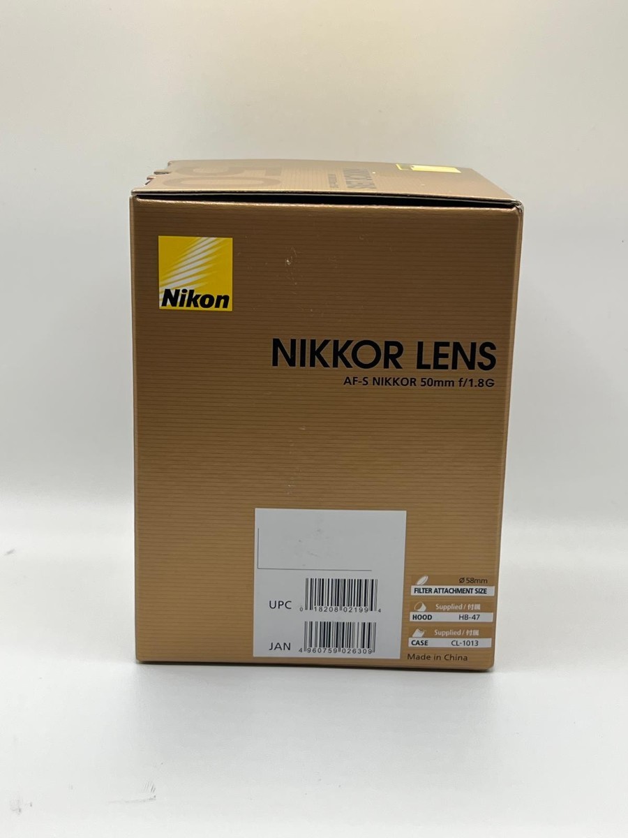 Nikon NIKKOR AF-S 50mm F/1.8G Lens - Black (2199) for sale