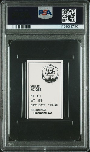 Insertos del programa All-Star Game 1983 Willie McGee novato RC PSA 10 gemas como nuevo *pop 5 - Imagen 2 de 4