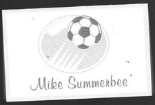 AUTOGRAPH ON CARD - MIKE SUMMERBEE MANCHESTER CITY SWINDON BURNLEY - HAND-SIGNED