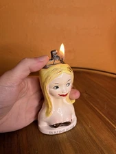 Vintage Blazing Bette Amico Ceramic Table Lighter