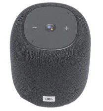 JBL - Link Music Smart Wi-Fi and Bluetooth Speaker with Google Assistant - Gray