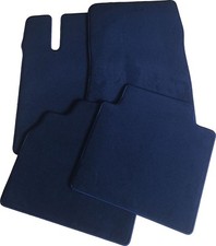 Fußmatten für Mercedes S-Klasse C126 Coupe in Velours Deluxe dunkelblau