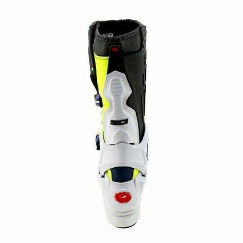 SIDI モトクロスブーツ ATOJO SRS ホワイト/ネイビー/イエロー Sidi Atojo SRS Yellow-Fluo White Blue + Free Shipping! | 10