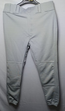 Baseball Uniform Pants Gray SIZE Youth Large - Tag Team Elastic Band, Zip Up Fly