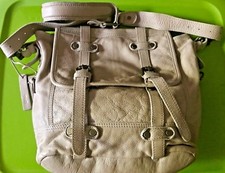 Tano • Khaki Leather Messenger Bag • Nwot