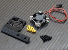 Motor Cooling Fan Mount w/ HV Aluminum (30x30mm) Associated Pro SC10, SR10, DB10
