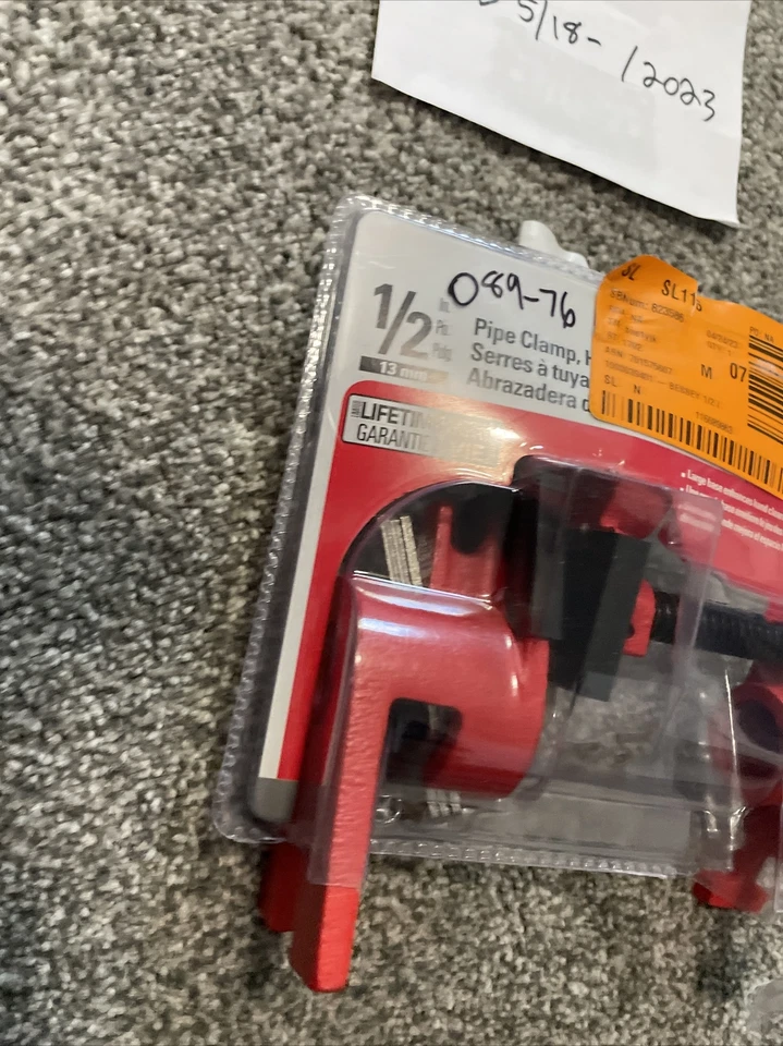 Bessey BPC-H12 1/2-Inch H Style Pipe Clamps. - image 3 of 4