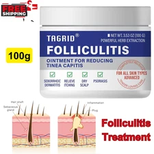 Folliculitis Treatment Cream Face & Body, Ingrown Hair Treatment, Soothing Scalp