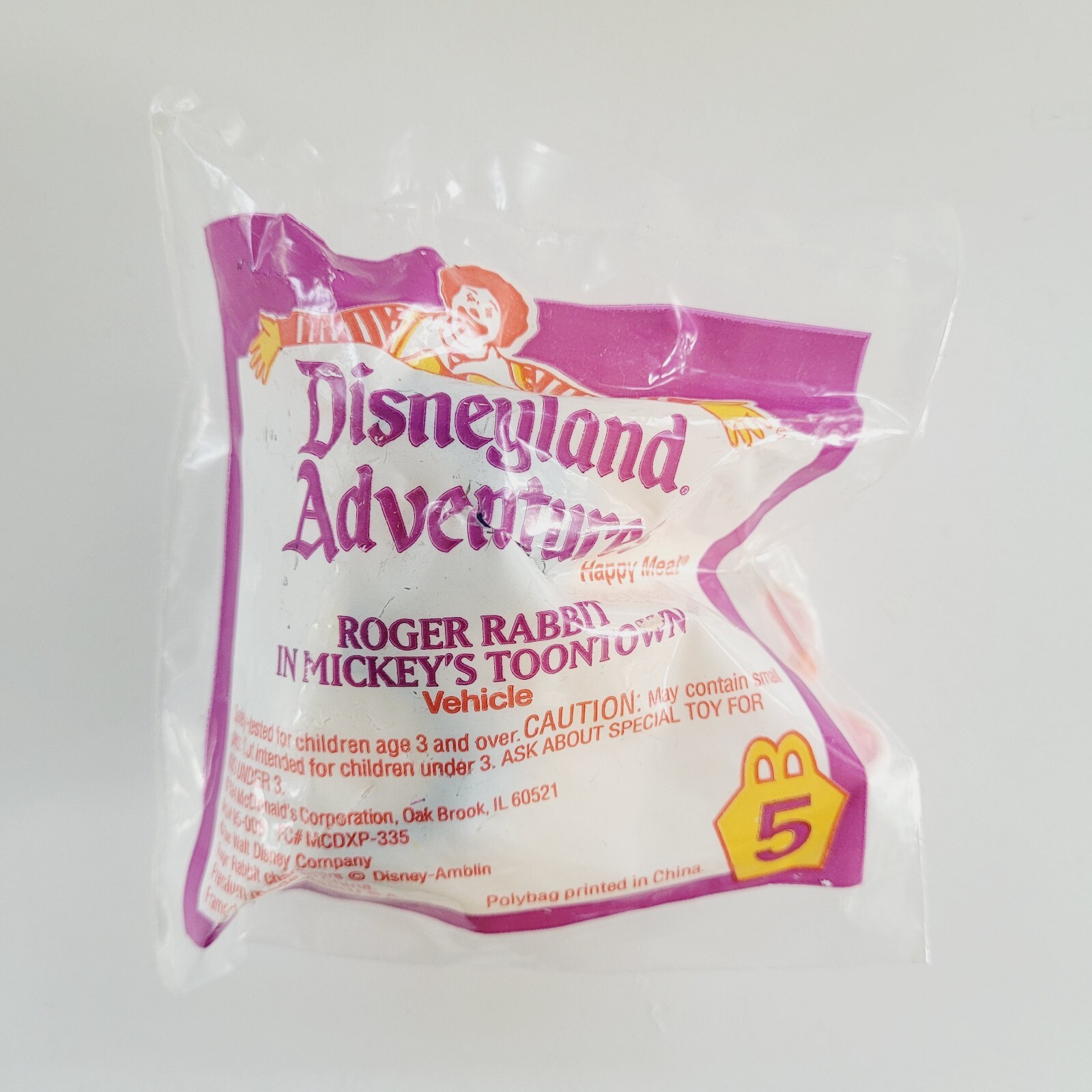 1994 McDonald's Disneyland Roger Rabbit Mickey's Toontown Adventure Toy