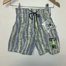 Vintage 1980  s Ocean Pacific Kids Swim Trunks, Deadstock NWT, Size Small