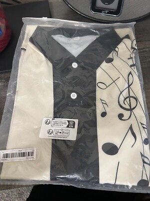 Phonetic Symbol Pattern Mens Shirt Short Sleeve XXL
