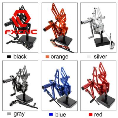 FXCNC Racing CNC Rearset Foot Peg Mount for GSXR600/750 2006-2010 07 08 09 Color