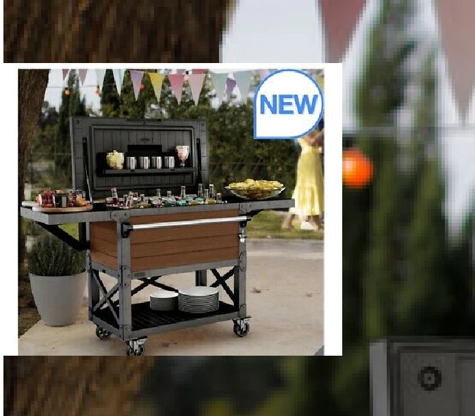 Keter patio cooler beverage cheap cart