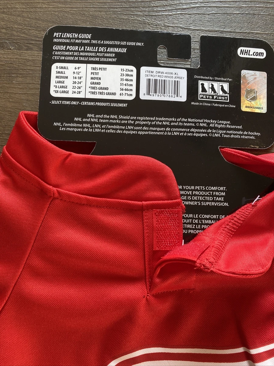 Red wings dog best sale jersey