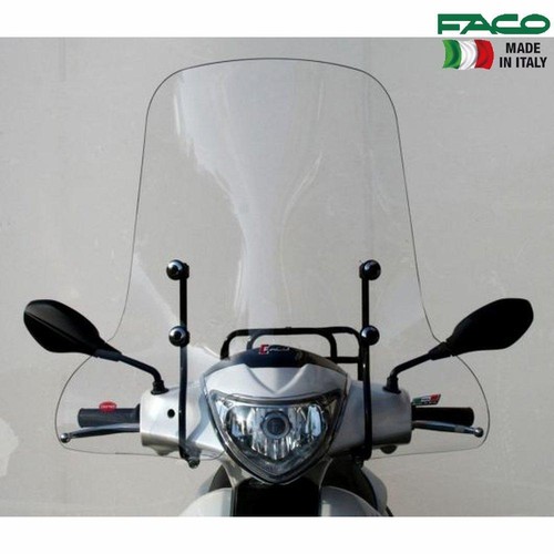 Pare-brise FACO Pour Piaggio Liberty 50-125-150 Cc (1ère Série 2002-2008) – Transparent Avec Kit Raccord - 9