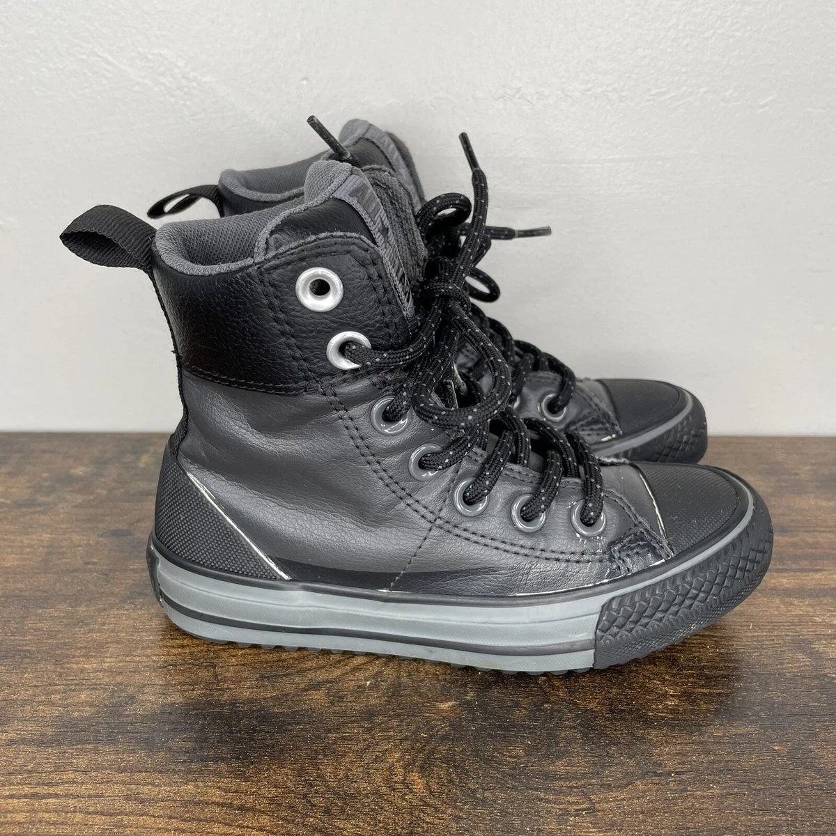 pulsåre overtro Svinde bort Converse Unisex Kids Classic Boot GS Black Storm Wind 650007C Chuck Taylor  11 US | eBay