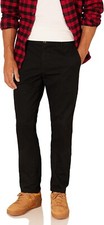 Amazon Essentials Men's Slim-Fit Wrinkle-Resistant Flat-Front Chino Trouser - Bl
