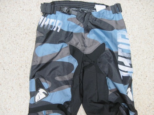 Thor Mens 32 Motocross Off Road Adjustable Waist Pants Blue Black - Bild 2 von 16