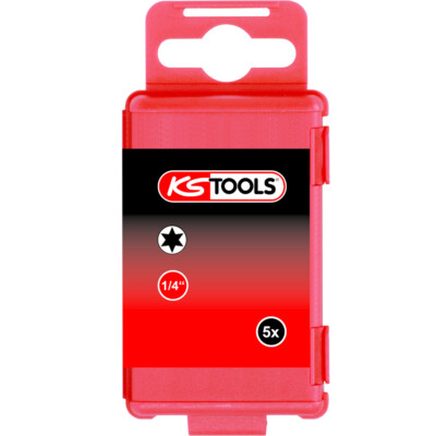 KS TOOLS 918.3556 1/4'' TORSIONpower Bit Torx, 75mm, T15, 5er Pack