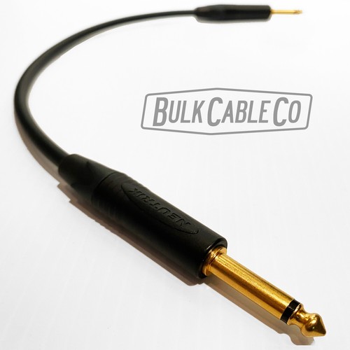 2 PIES - GUITARRA MOGAMI 2524 / CABLE DE INSTRUMENTOS - ENCHUFES DE ORO RECTO NEUTRO - Imagen 2 de 7