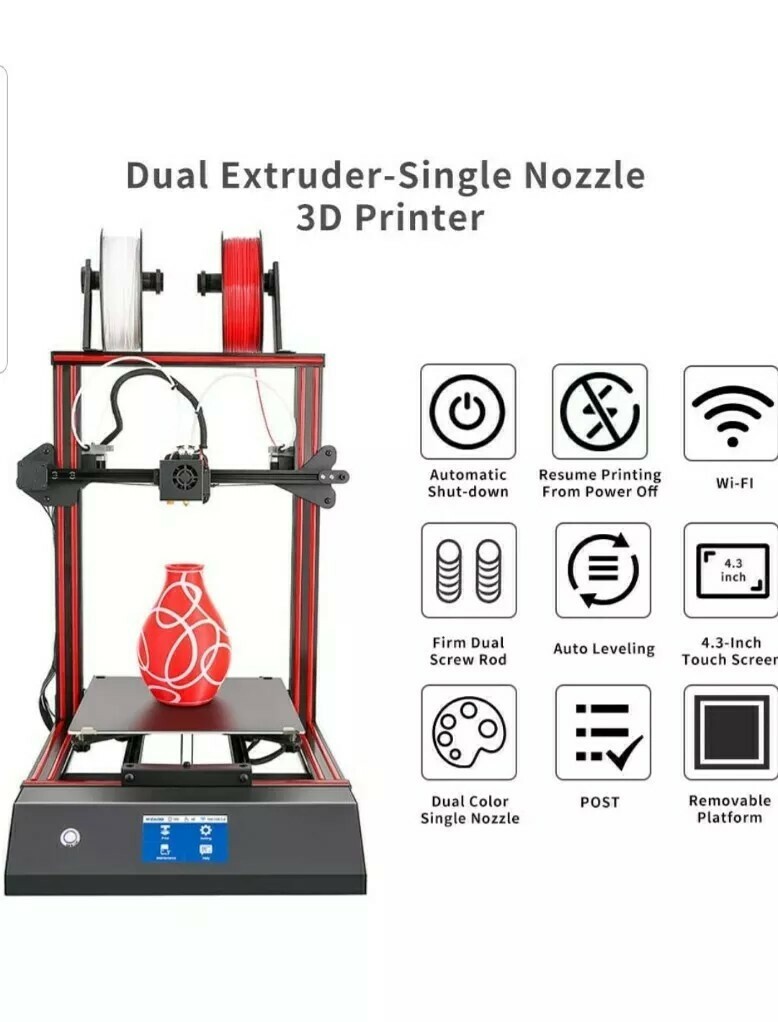 WEEDO Dual Extruder 3D Printer ME40Pro eBay
