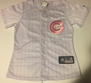 chicago cubs women's button up jersey